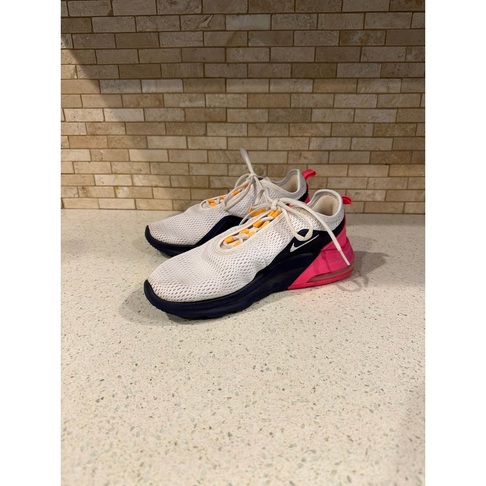 Nike Air Max Motion 2 White Navy Pink Women Shoes - Size 8.5 CI6515-100